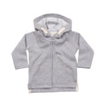 meliert meliert - Front - Babybugz - Hoodie mit durchgehendem Reißverschluss für Baby