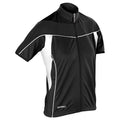 Schwarz-Weiß - Front - Spiro - "Bikewear" Radfahr-Trikot für Damen