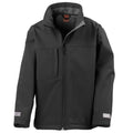 Schwarz - Front - Result - Softshelljacke für Kinder