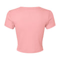 Solid Rosa - Back - Bella + Canvas - Kurzes Top für Damen