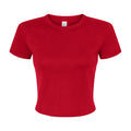 Rot - Front - Bella + Canvas - Kurzes Top für Damen