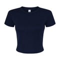 Marineblau - Front - Bella + Canvas - Kurzes Top für Damen