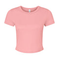 Solid Rosa - Front - Bella + Canvas - Kurzes Top für Damen