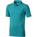 Wasserblau - Front - Elevate Herren Poloshirt Calgary, kurzärmlig