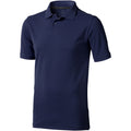 Marineblau - Front - Elevate Herren Poloshirt Calgary, kurzärmlig