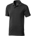 Anthrazit - Front - Elevate Herren Poloshirt Calgary, kurzärmlig