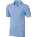 Hellblau - Front - Elevate Herren Poloshirt Calgary, kurzärmlig