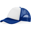 Royal Blau-Weiß - Front - Bullet Trucker 5 Panel Kappe (2 Stück-Packung)