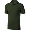 Militärgrün - Front - Elevate Herren Poloshirt Calgary, kurzärmlig (2 Stück-Packung)