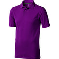 Pflaume - Front - Elevate Herren Poloshirt Calgary, kurzärmlig (2 Stück-Packung)