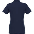 Marineblau - Back - Elevate - "Helios" Poloshirt für Damen kurzärmlig