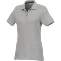 Grau meliert - Front - Elevate - "Helios" Poloshirt für Damen kurzärmlig