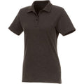 Anthrazit meliert - Front - Elevate - "Helios" Poloshirt für Damen kurzärmlig