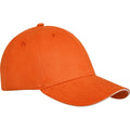 Orange - Side - Elevate - Herren-Damen Unisex 6 Segmente - Kappe "Darton Sandwich"