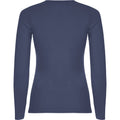 Blaues Denim - Back - Roly - "Extreme" T-Shirt für Damen  Langärmlig