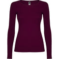 Granatrot - Front - Roly - "Extreme" T-Shirt für Damen  Langärmlig