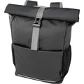 Schwarz - Front - Fahrradtasche "Aqua", Roll Top, recyceltes Material, 20L