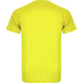 Fluro Gelb - Back - Roly - "Montecarlo" T-Shirt für Kinder - Sport