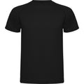 Schwarz - Back - Roly - "Montecarlo" T-Shirt für Kinder - Sport