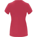 Chrysantheme Rot - Back - Roly - "Capri" T-Shirt für Damen kurzärmlig