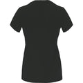 Dunkelgrau - Back - Roly - "Capri" T-Shirt für Damen kurzärmlig