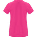 Fluoreszierendes Pink - Back - Roly - "Bahrain" T-Shirt für Damen - Sport kurzärmlig