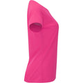 Fluoreszierendes Pink - Side - Roly - "Bahrain" T-Shirt für Damen - Sport kurzärmlig