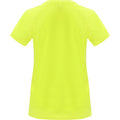 Fluoreszierendes Gelb - Back - Roly - "Bahrain" T-Shirt für Damen - Sport kurzärmlig