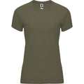 Militärgrün - Front - Roly - "Bahrain" T-Shirt für Damen - Sport kurzärmlig