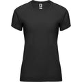 Schwarz - Front - Roly - "Bahrain" T-Shirt für Damen - Sport kurzärmlig