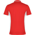 Rot-Weiß - Back - Roly - "Montmelo" Poloshirt für Herren-Damen Unisex - Sport kurzärmlig