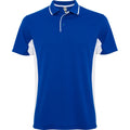 Königsblau-Weiß - Front - Roly - "Montmelo" Poloshirt für Herren-Damen Unisex - Sport kurzärmlig