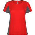 Dunkelgrau - Front - Roly - "Shanghai" T-Shirt für Damen - Sport kurzärmlig