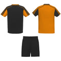 Schwarz-Orange - Back - Roly - "Juve" Sport-Set für Herren-Damen Unisex - Sport