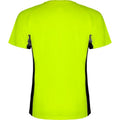 Flurogrün-Schwarz - Back - Roly - "Shanghai" T-Shirt für Kinder - Sport kurzärmlig