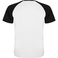 Weiß-Schwarz - Back - Roly - "Indianapolis" T-Shirt für Kinder - Sport kurzärmlig