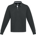 Schwarz - Front - Elevate - "Clyde" Polo Sweatshirt für Herren-Damen Unisex - Rugby