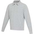 Grau meliert - Side - Elevate - "Clyde" Polo Sweatshirt für Herren-Damen Unisex - Rugby