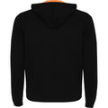 Schwarz-Fluroorange - Back - Roly - "Fuji" Hoodie mit durchgehendem Reißverschluss für Herren-Damen Unisex