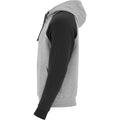 Grau meliert-Schwarz - Lifestyle - Roly - "Badet" Kapuzenpullover für Herren-Damen Unisex