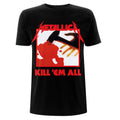 Schwarz - Front - Metallica - "Kill Em All" T-Shirt für Herren-Damen Unisex