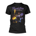 Schwarz - Front - Prince - "Purple Rain" T-Shirt für Herren-Damen Unisex