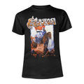 Schwarz - Front - Saxon - "Crusader" T-Shirt für Herren-Damen Unisex