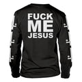 Schwarz - Back - Marduk - "Fuck Me Jesus" T-Shirt für Herren-Damen Unisex  Langärmlig