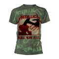 Grün - Front - Metallica - "Kill Em All" T-Shirt für Herren-Damen Unisex