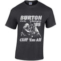 Grau - Front - Metallica - "Cliff Burton" T-Shirt für Herren-Damen Unisex