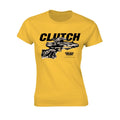 Gelb-Schwarz - Front - Clutch - "Pure Rock Wizards" T-Shirt für Damen