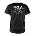 Schwarz - Back - D.O.A. - "Talk Action" T-Shirt für Herren-Damen Unisex