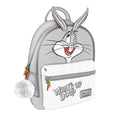 Grau-Weiß - Front - Looney Tunes - Rucksack "Whats Up Doc"