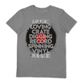 Grau - Front - Pyramid International - "Music Loving Crate Digging" T-Shirt für Herren-Damen Unisex